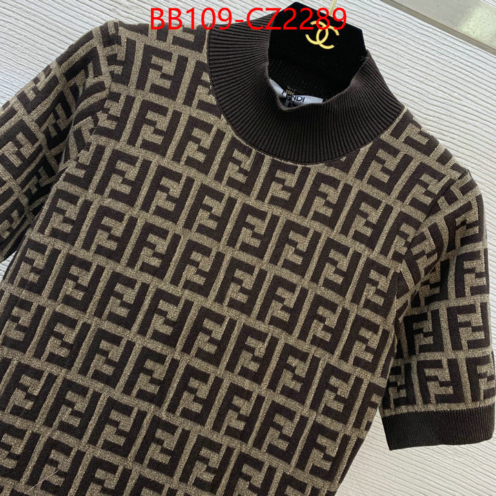 Clothing-Fendi designer 1:1 replica ID: CZ2289 $: 109USD