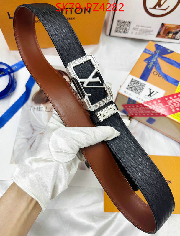 Belts-LV luxury cheap ID: PZ4282 $: 79USD