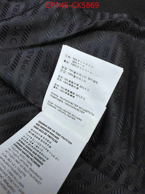 Clothing-Prada only sell high-quality ID: CK5869 $: 145USD