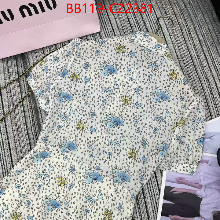 Clothing-MIU MIU replcia cheap ID: CZ2381 $: 119USD