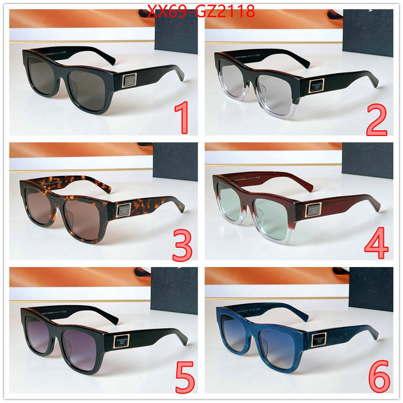 Glasses-DG top perfect fake ID: GZ2118 $: 69USD