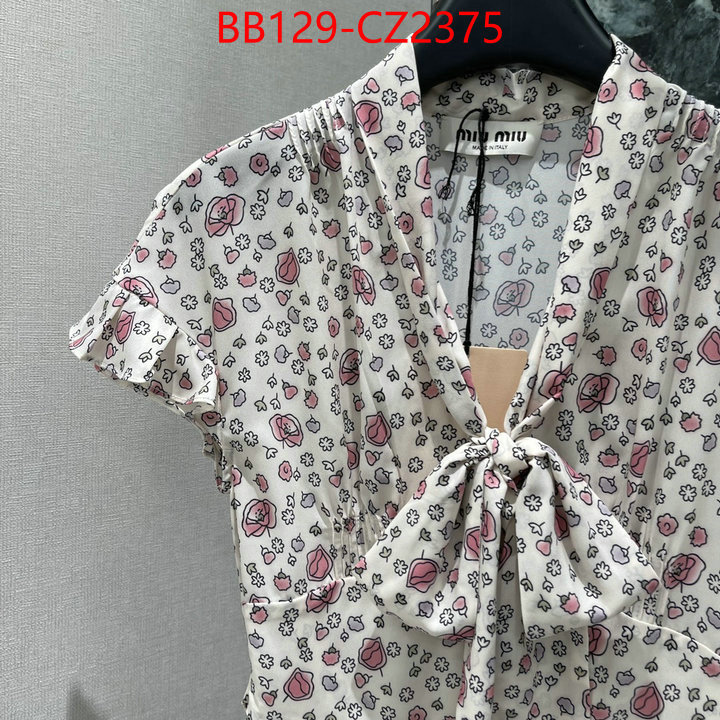 Clothing-MIU MIU high quality 1:1 replica ID: CZ2375 $: 129USD
