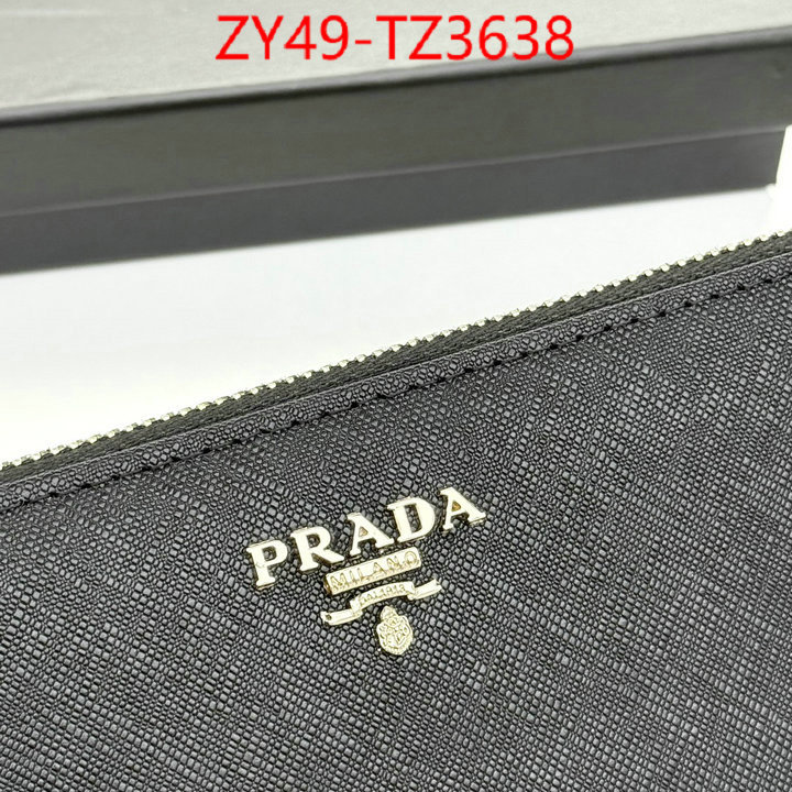 Prada Bags(4A)-Wallet high quality designer ID: TZ3638 $: 49USD,