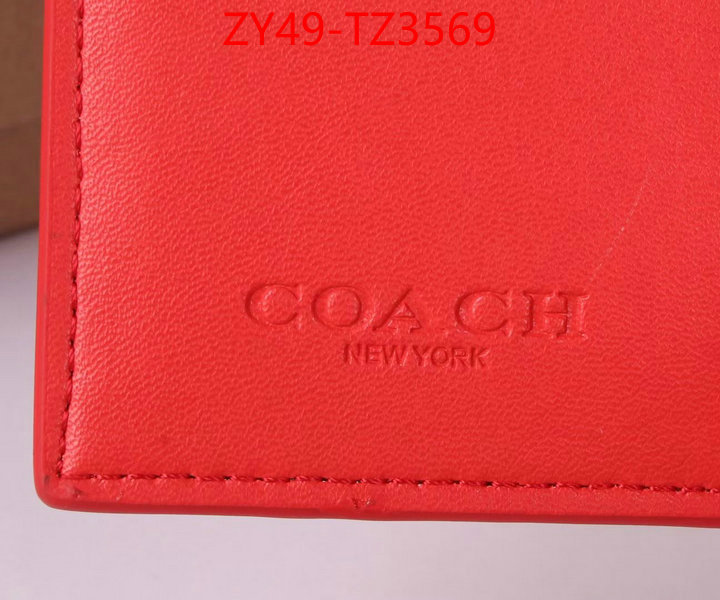 Coach Bags(4A)-Wallet what ID: TZ3569 $: 49USD,