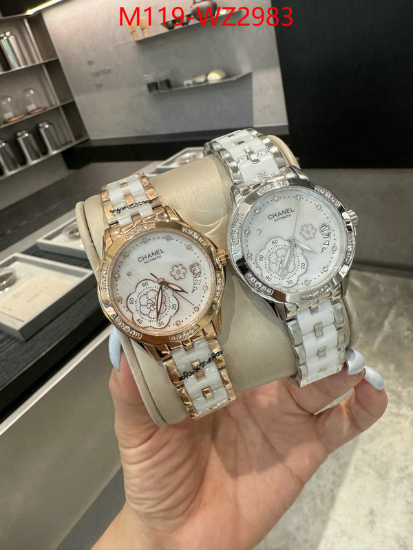 Watch(4A)-Chanel replica aaaaa designer ID: WZ2983 $: 119USD