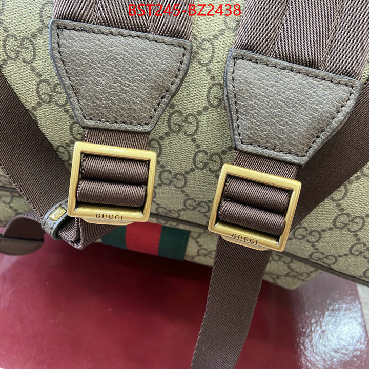 Gucci Bags(TOP)-Backpack- what's the best to buy replica ID: BZ2438 $: 245USD,