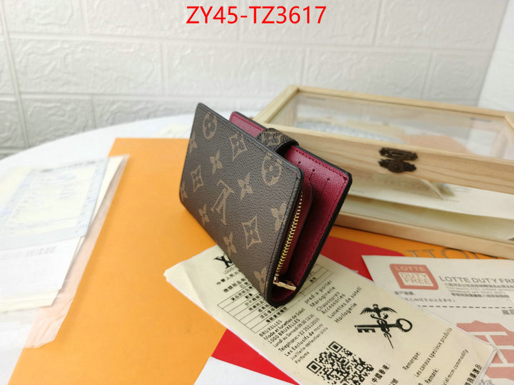 LV Bags(4A)-Wallet designer ID: TZ3617 $: 45USD,