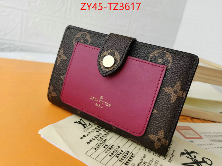 LV Bags(4A)-Wallet designer ID: TZ3617 $: 45USD,