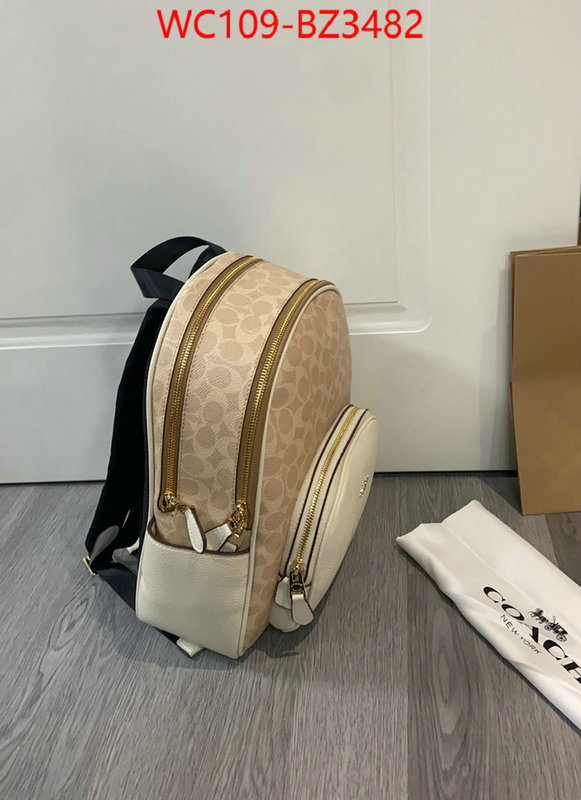 Coach Bags(4A)-Backpack- aaaaa replica ID: BZ3482 $: 109USD,