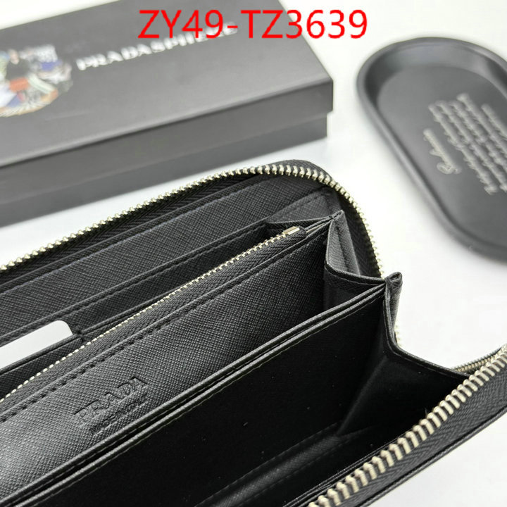 Prada Bags(4A)-Wallet where should i buy to receive ID: TZ3639 $: 49USD,