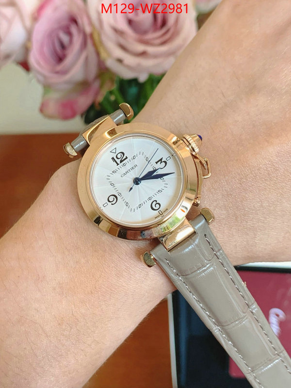 Watch(4A)-Cartier 2024 replica wholesale cheap sales online ID: WZ2981 $: 129USD