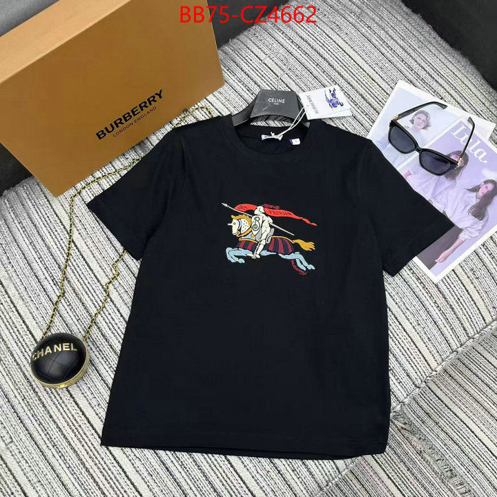 Clothing-Burberry top perfect fake ID: CZ4662 $: 75USD