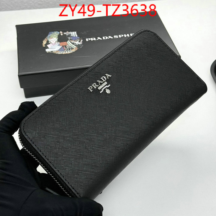 Prada Bags(4A)-Wallet high quality designer ID: TZ3638 $: 49USD,