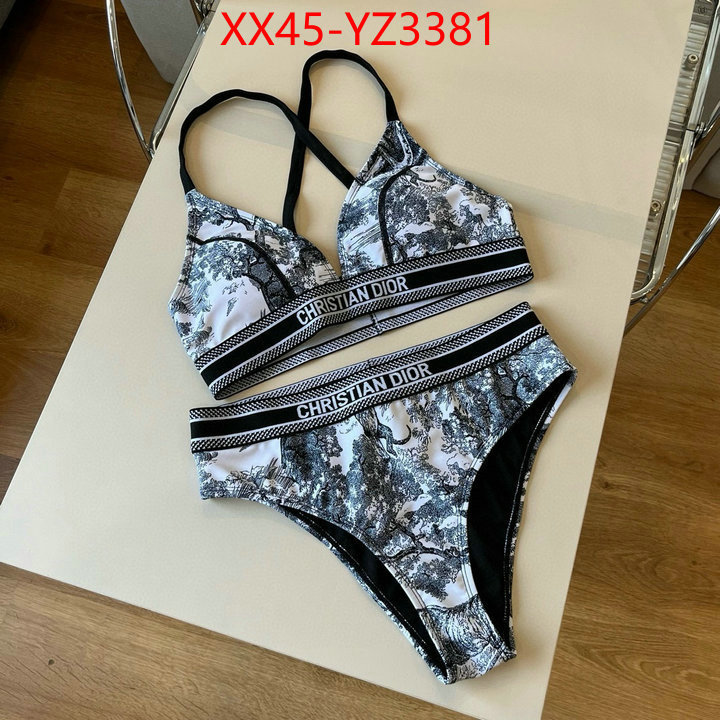 Swimsuit-Dior replica for cheap ID: YZ3381 $: 45USD