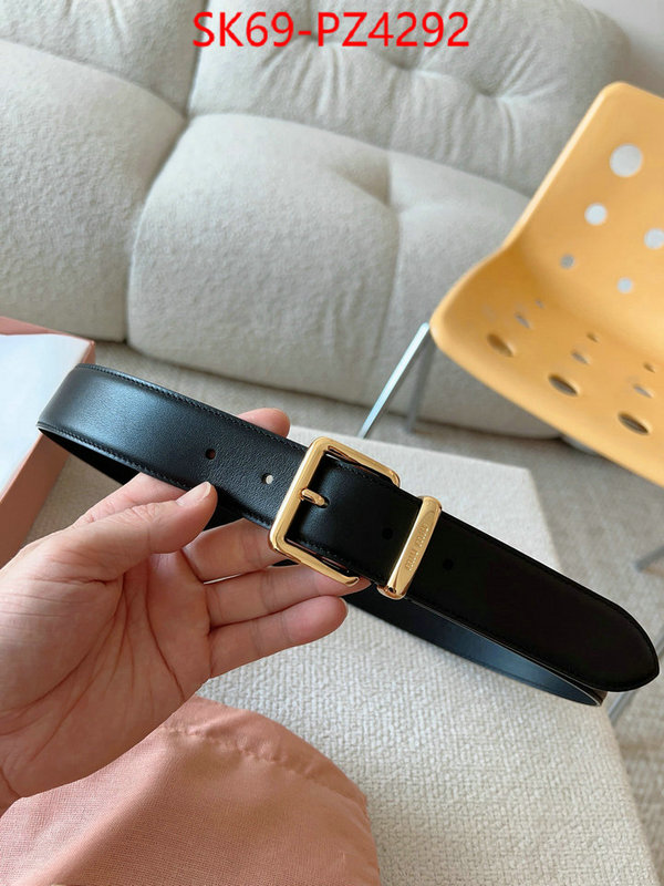 Belts-MIU MIU buy aaaaa cheap ID: PZ4292 $: 69USD