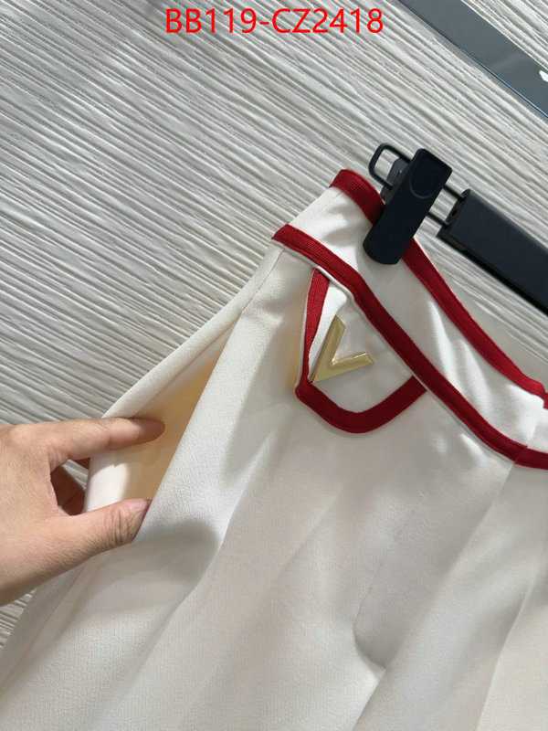 Clothing-Valentino what is a counter quality ID: CZ2417 $: 119USD