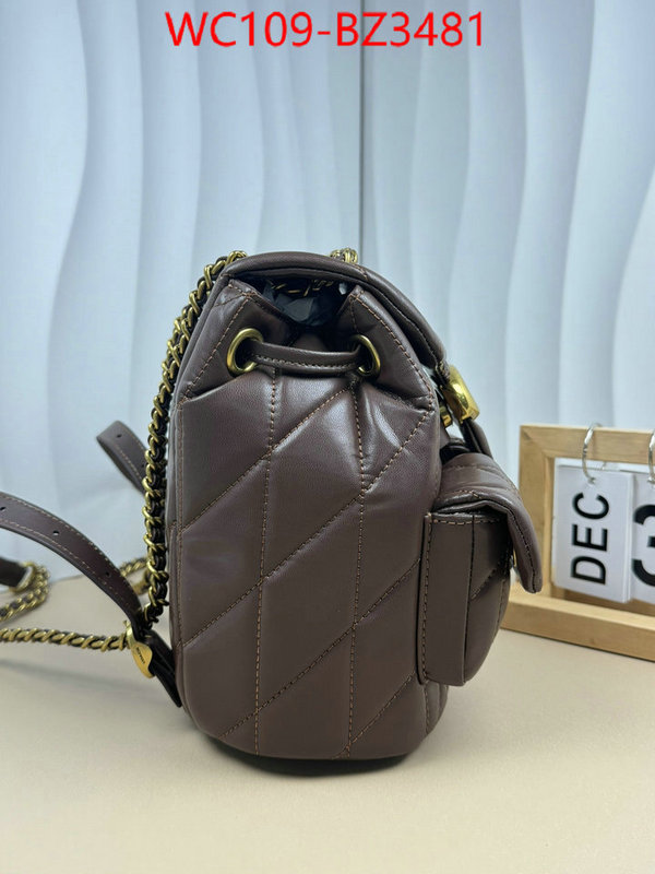 Coach Bags(4A)-Backpack- designer ID: BZ3481 $: 109USD,