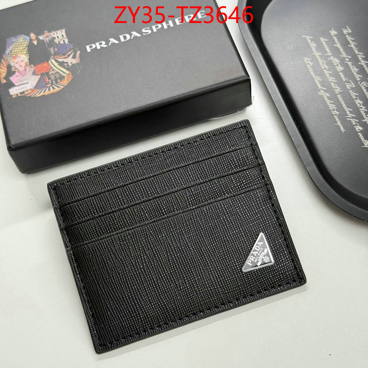 Prada Bags(4A)-Wallet best designer replica ID: TZ3646 $: 35USD,