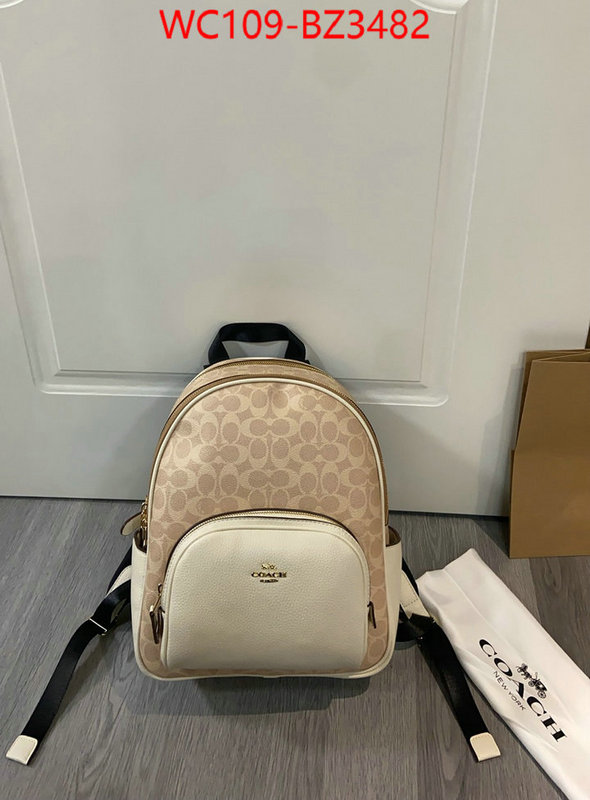 Coach Bags(4A)-Backpack- aaaaa replica ID: BZ3482 $: 109USD,