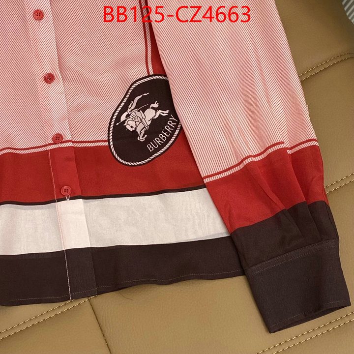 Clothing-Burberry customize best quality replica ID: CZ4663 $: 125USD