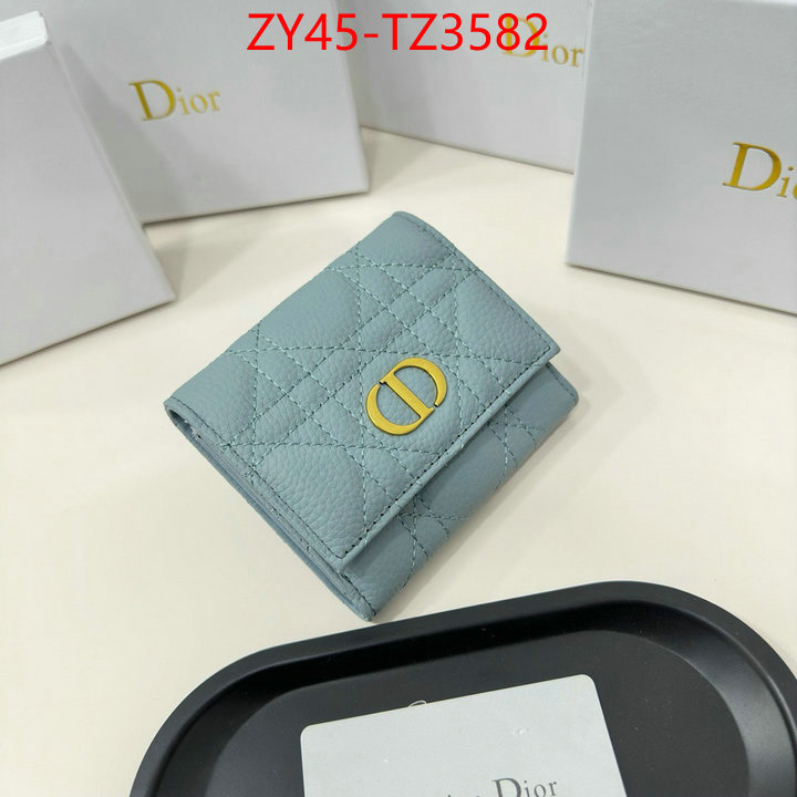 Dior Bags(4A)-Wallet- aaaaa class replica ID: TZ3582 $: 45USD,