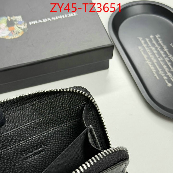 Prada Bags(4A)-Wallet designer 1:1 replica ID: TZ3651 $: 45USD,