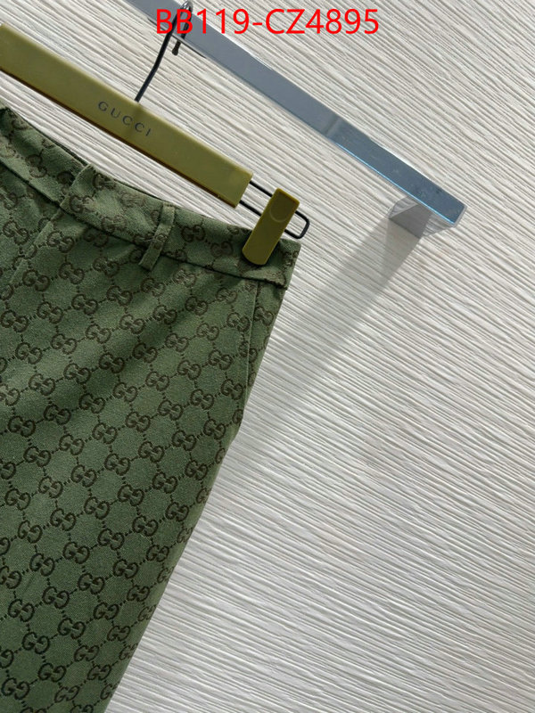 Clothing-Gucci highest quality replica ID: CZ4895 $: 119USD