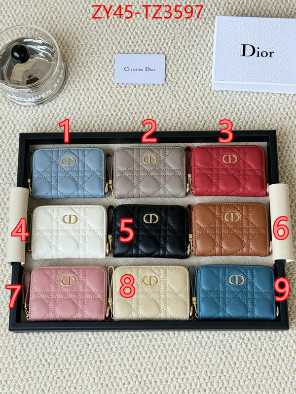 Dior Bags(4A)-Wallet- new designer replica ID: TZ3597 $: 45USD,