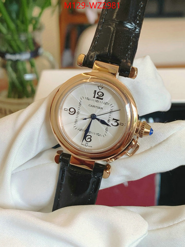 Watch(4A)-Cartier 2024 replica wholesale cheap sales online ID: WZ2981 $: 129USD