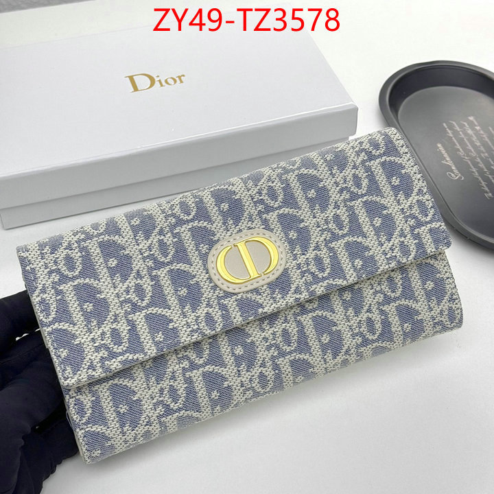 Dior Bags(4A)-Wallet- the best quality replica ID: TZ3578 $: 49USD,