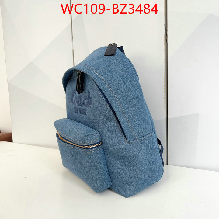 Coach Bags(4A)-Backpack- 2024 perfect replica designer ID: BZ3484 $: 109USD,