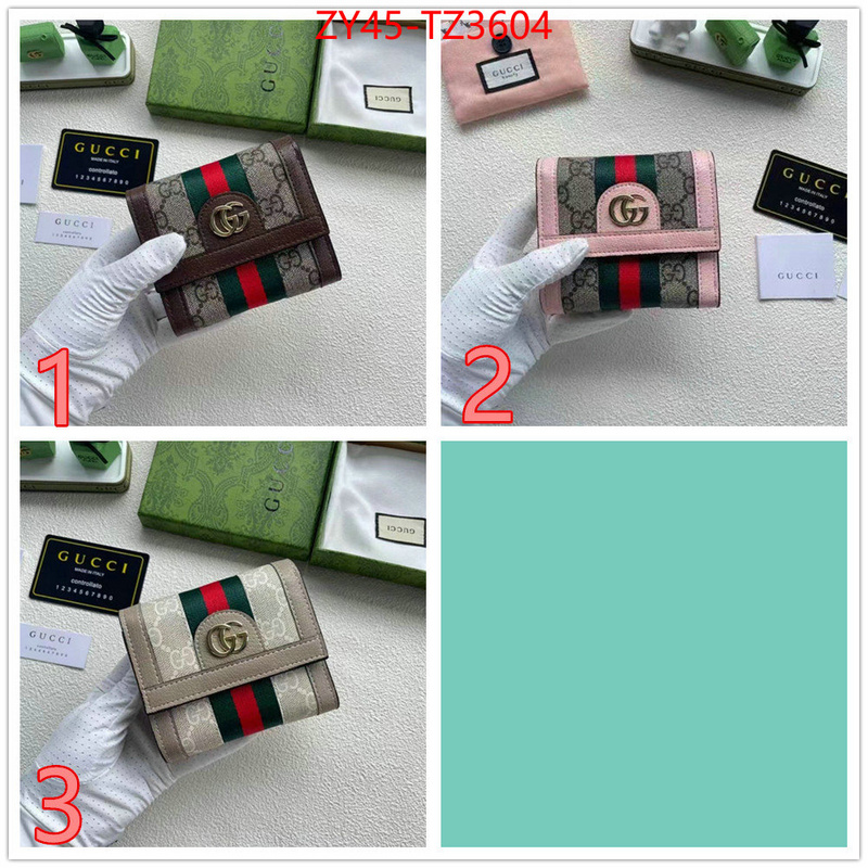 Gucci Bags(4A)-Wallet- top quality replica ID: TZ3604 $: 45USD,