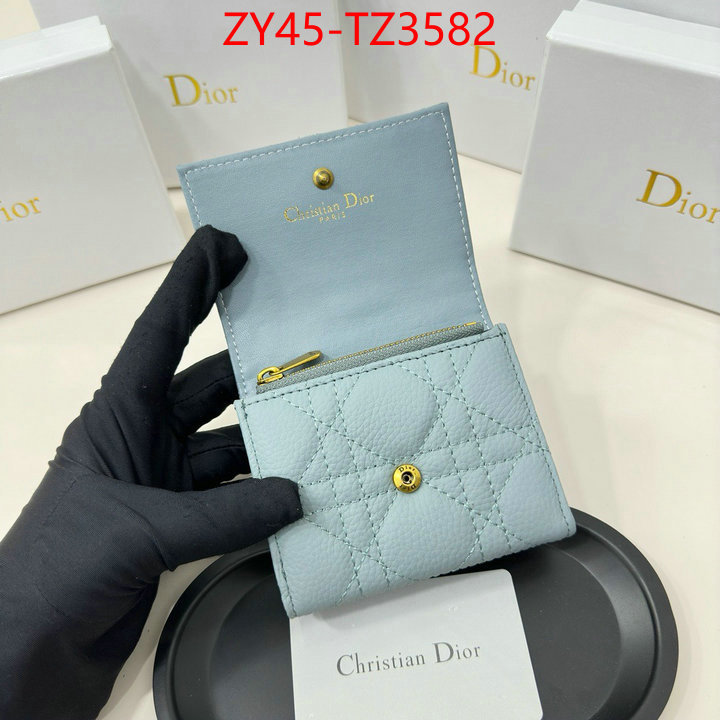 Dior Bags(4A)-Wallet- aaaaa class replica ID: TZ3582 $: 45USD,