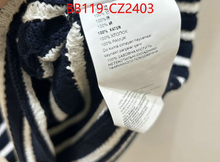 Clothing-Prada copy ID: CZ2403 $: 119USD