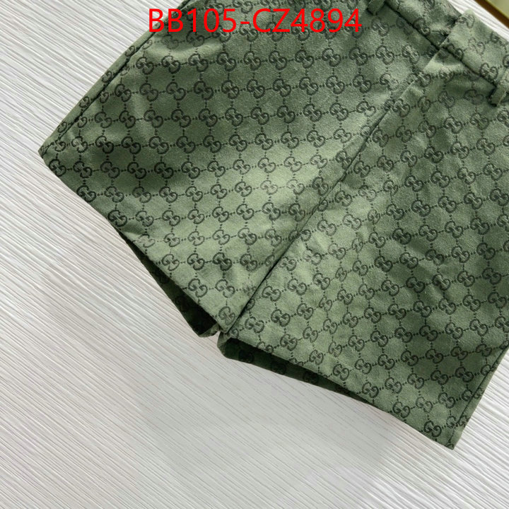 Clothing-Gucci replica designer ID: CZ4894 $: 105USD