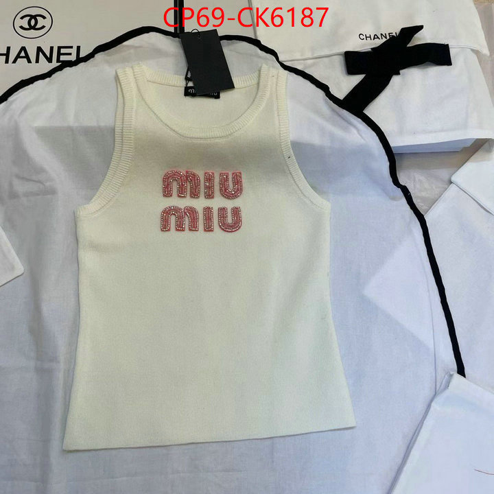 Clothing-MIU MIU 2024 aaaaa replica 1st copy ID: CK6187 $: 69USD