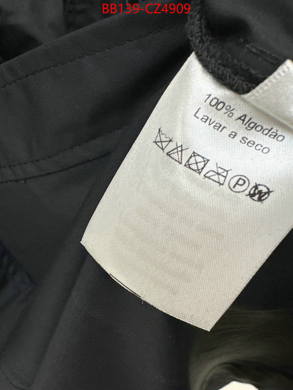 Clothing-Hermes brand designer replica ID: CZ4909 $: 139USD