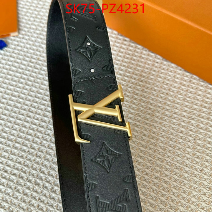 Belts-LV top quality fake ID: PZ4231 $: 75USD