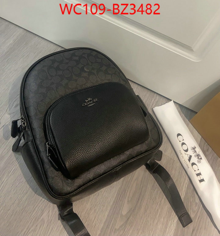 Coach Bags(4A)-Backpack- aaaaa replica ID: BZ3482 $: 109USD,