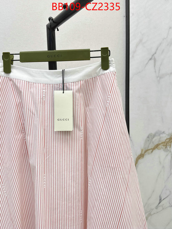 Clothing-Gucci replica 1:1 high quality ID: CZ2334 $: 109USD