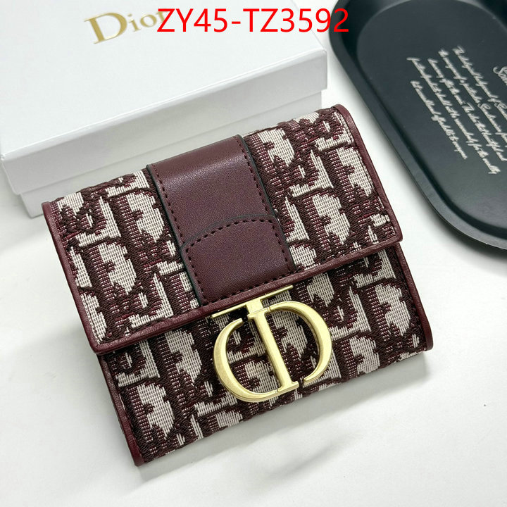 Dior Bags(4A)-Wallet- top quality website ID: TZ3592 $: 45USD,