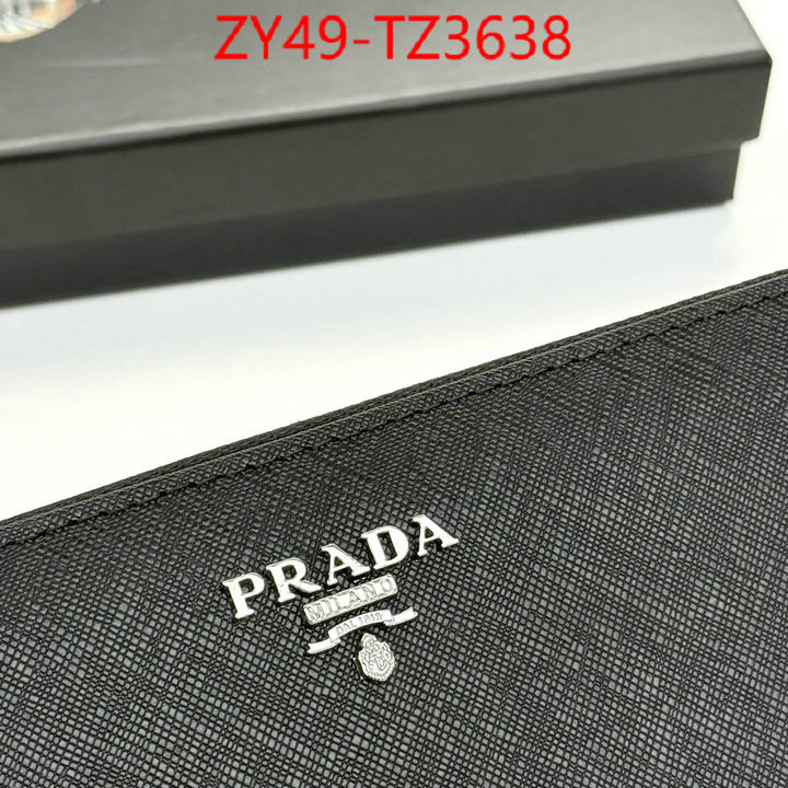 Prada Bags(4A)-Wallet high quality designer ID: TZ3638 $: 49USD,