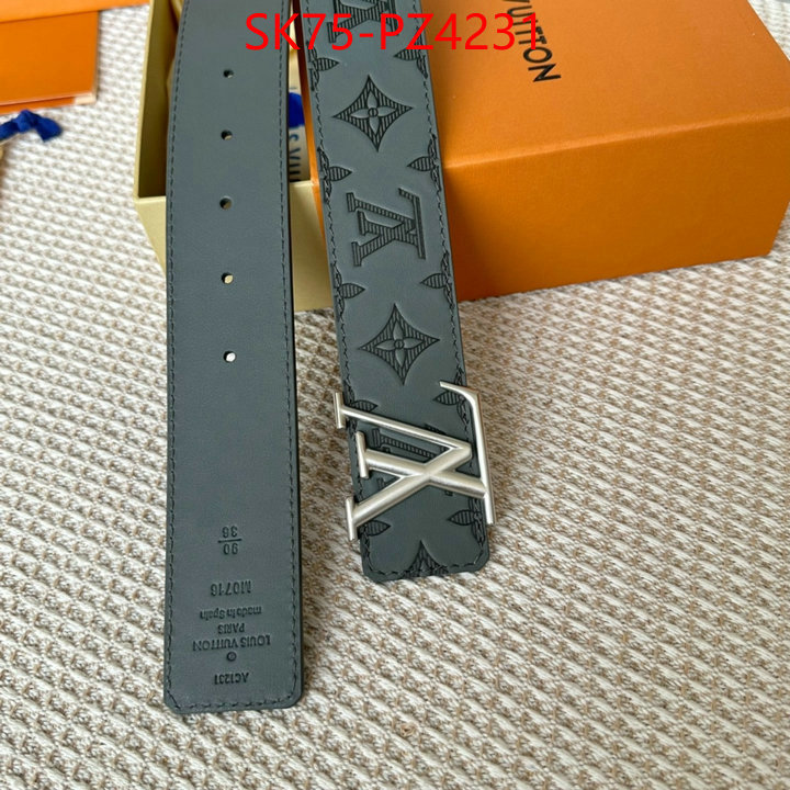 Belts-LV top quality fake ID: PZ4231 $: 75USD