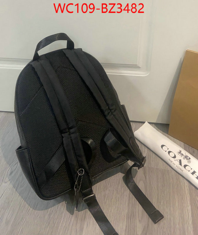 Coach Bags(4A)-Backpack- aaaaa replica ID: BZ3482 $: 109USD,