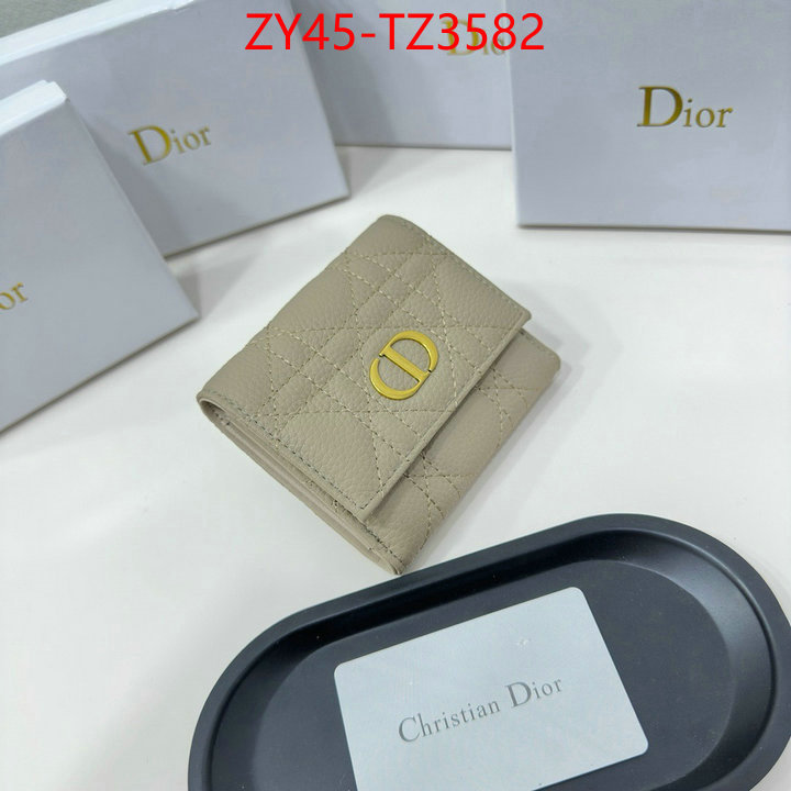 Dior Bags(4A)-Wallet- aaaaa class replica ID: TZ3582 $: 45USD,