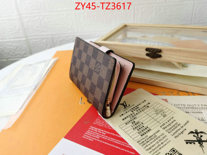 LV Bags(4A)-Wallet designer ID: TZ3617 $: 45USD,