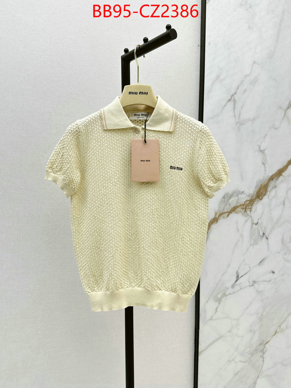 Clothing-MIU MIU shop designer replica ID: CZ2386 $: 95USD