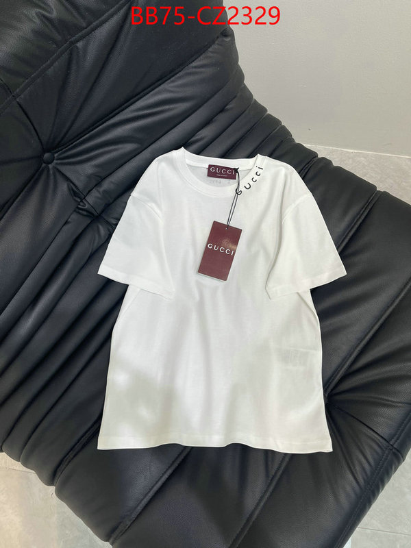 Clothing-Gucci luxury 7 star replica ID: CZ2329 $: 75USD