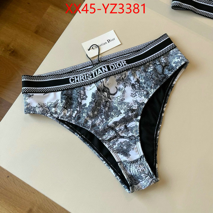 Swimsuit-Dior replica for cheap ID: YZ3381 $: 45USD