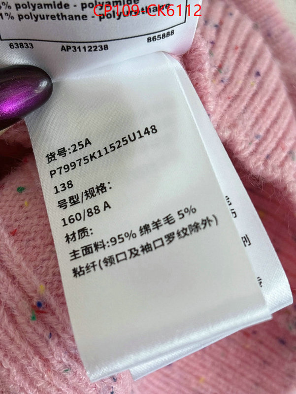 Clothing-Chanel shop designer ID: CK6112 $: 109USD